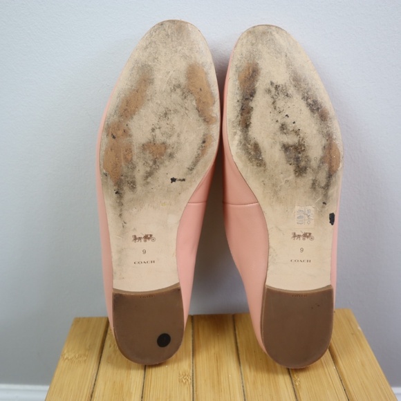 Coach Leather Slip-On Mules – Pink – Women’s Size 8.5 - Picture 5 of 10